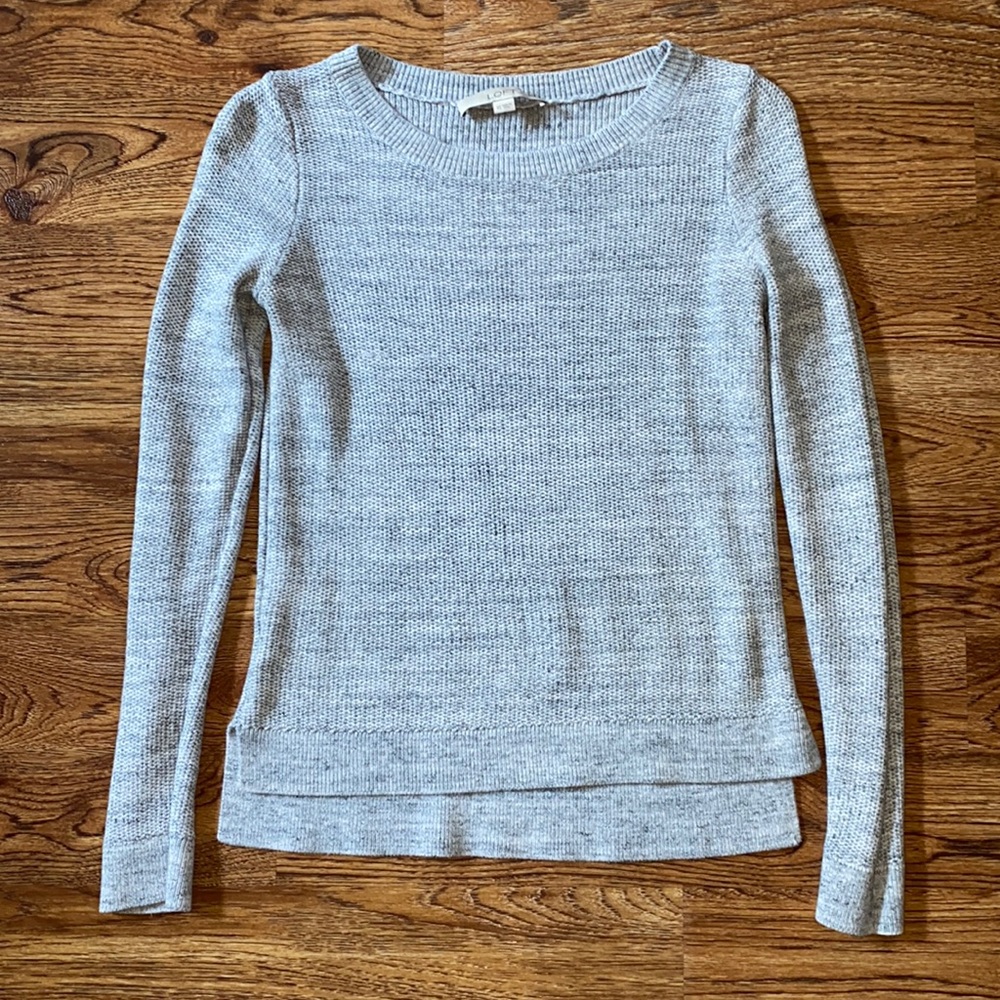 LOFT Grey High-Low Sweater